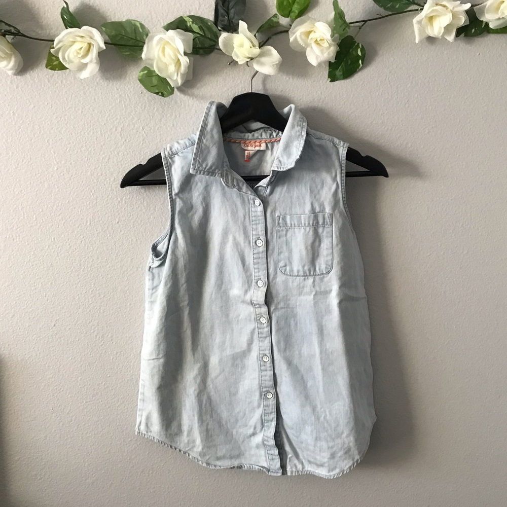 NWOT Cat and Jack Jean Blouse 🦋✨